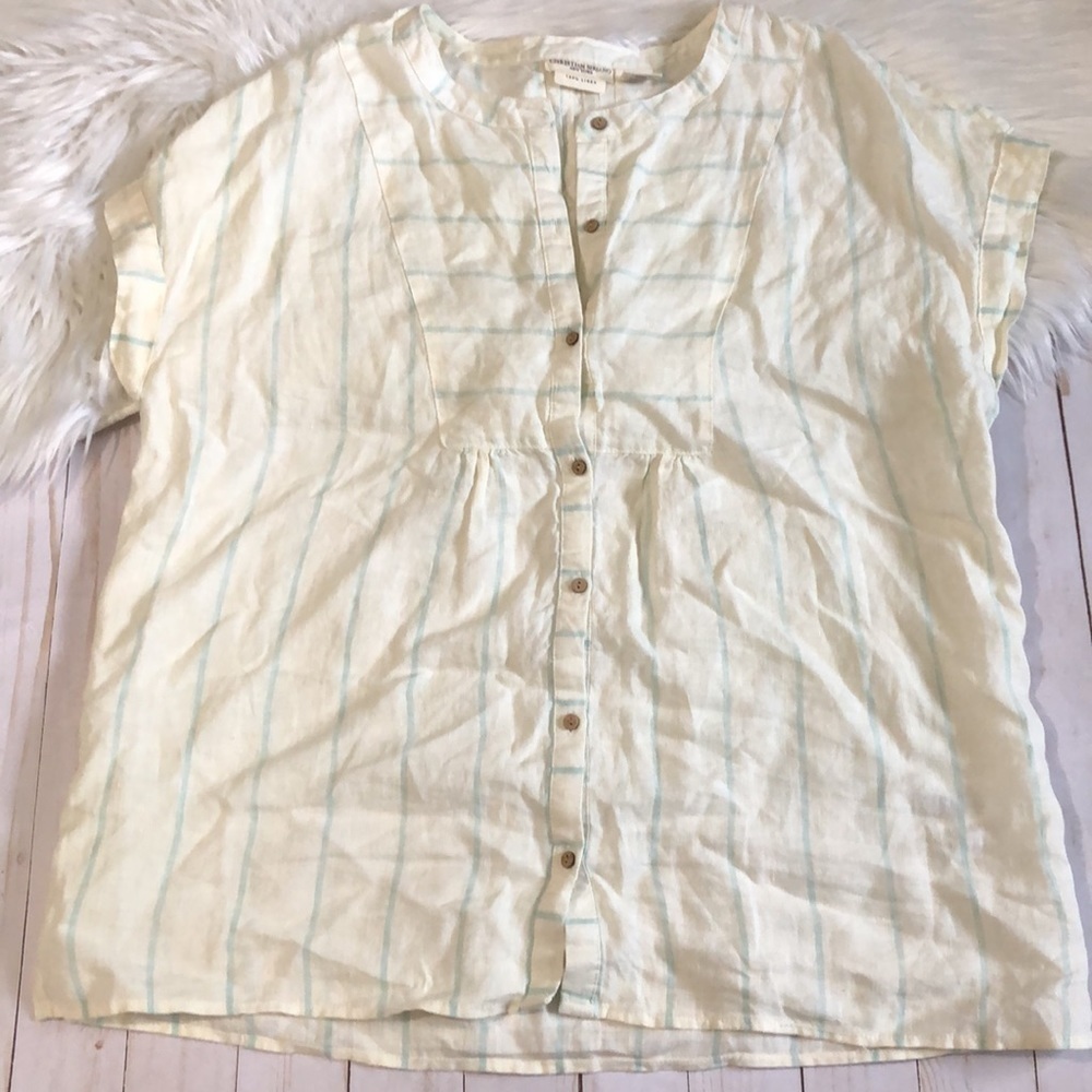 Christian Siriano linen blouse size M - Picture 3 of 8